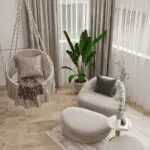 "تصميم ديكور غرفة المعيشة في القاهرة بأسلوب مودرن أنيق مع أثاث مريح وإضاءة متدرجة من تنفيذ Mawqay Design Studio"